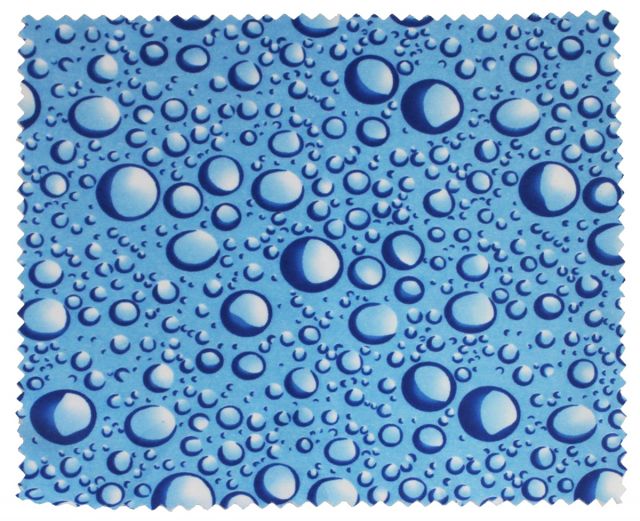 Utěrka z mikrovlákna 10-2 modré barvy s motivem 17,5x14cm