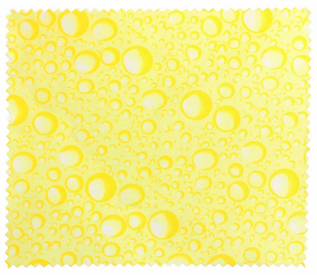 Utěrka z mikrovlákna 10-5 žluté barvy s motivem 17,5x14cm