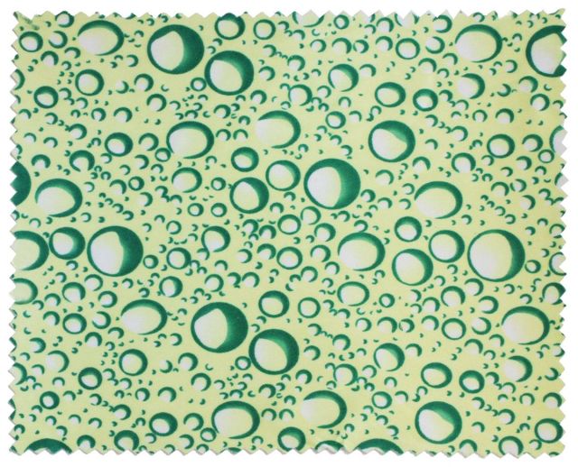 Utěrka z mikrovlákna 10-4 sv.zelené barvy s motivem 17,5x14cm