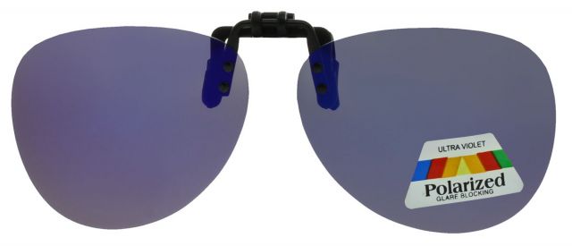 Polarizační sluneční brýle Klip na brýle 5845-4 Modrý zrcadlový - tmavý