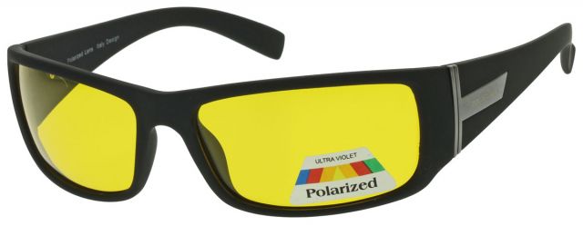 Polarizační sluneční brýle P2179 Černý lesklý rámeček