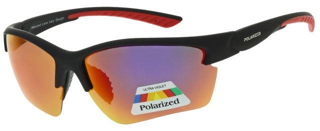 Polarizační sluneční brýle P2251-6 Čerrný matný rámeček