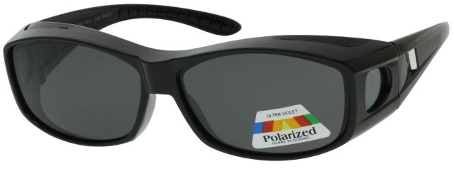 Polarizační sluneční brýle Fitovers PO2171 Černý lesklý rámeček
