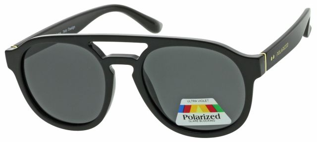 Polarizační sluneční brýle P2278 Černý lesklý rámeček