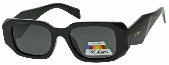 Polarizační sluneční brýle P2276 Černý lesklý rámeček