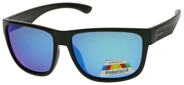 Polarizační sluneční brýle PO2183-2 Černý lesklý rámeček