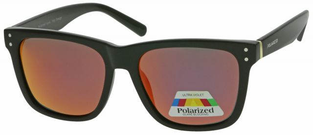 Polarizační sluneční brýle PO2152-1 Černý lesklý rámeček