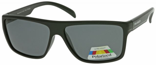 Polarizační sluneční brýle PO2122-3 Černý lesklý rámeček