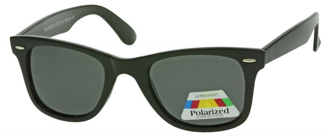 Polarizační sluneční brýle P1122-5 Černý lesklý rámeček