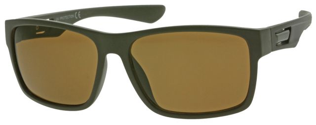 Pánské sluneční brýle S5015-1 Hnědý matný rámeček