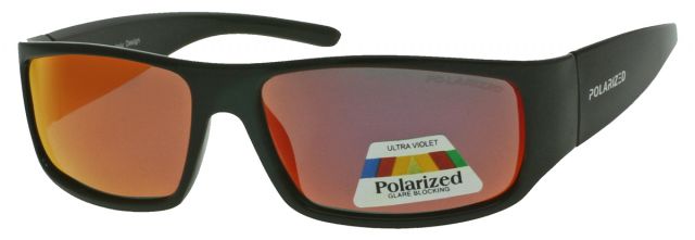 Polarizační sluneční brýle PO2114-4 Černý lesklý rámeček