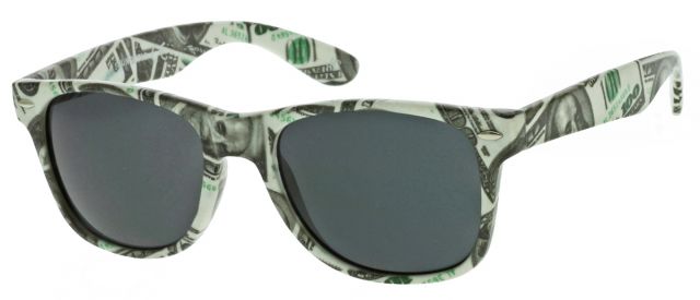 Unisex sluneční brýle S43 S motivem 100 dolarovky