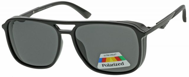 Polarizační sluneční brýle PO2184 Černý lesklý rámeček