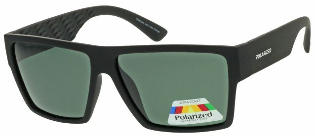 Polarizační sluneční brýle PO2142-3 Černý lesklý rámeček