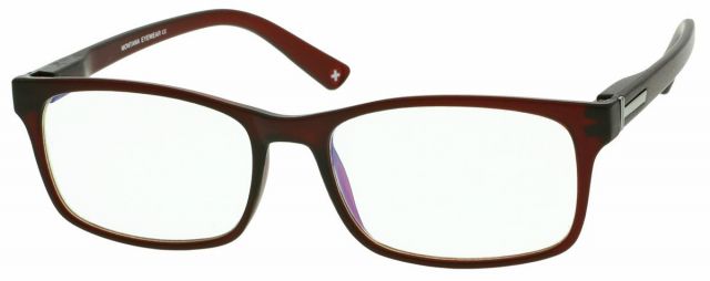 Dioptrické čtecí brýle Montana MR73C +3,5D Vínový matný rámeček s pouzdrem