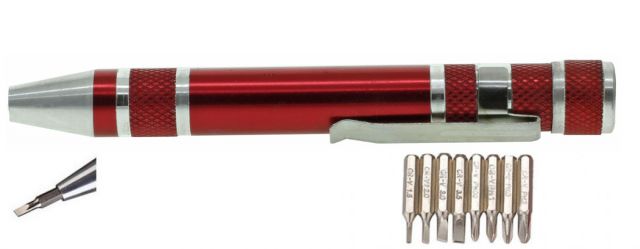 Multifunkční šroubovák Červený - F0975 
