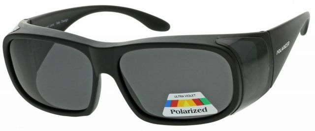 Polarizační sluneční brýle Fitovers PO2202-2 Černý lesklý rámeček