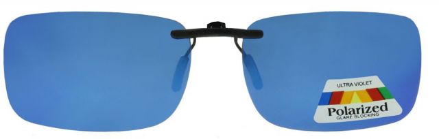 Polarizační sluneční brýle Klip na brýle 5840-4 Sv.modrý zrcadlový