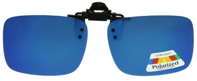 Polarizační sluneční brýle Klip na brýle 5830-4 Sv. modrý zrcadlový