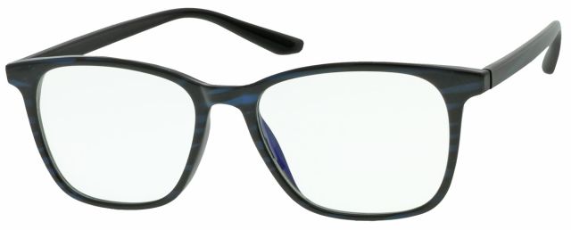 Brýle na počítač ST6919BB +0,0D - TR90 S filtrem proti modrému světlu včetně pouzdra