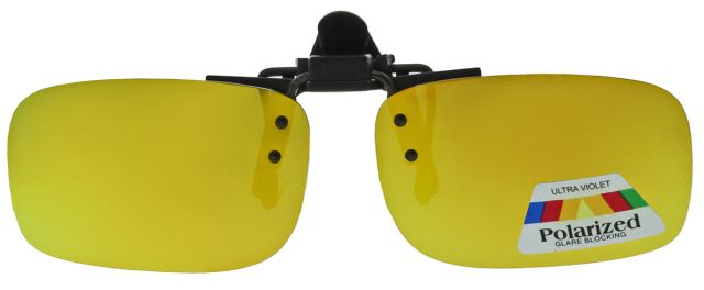 Polarizační sluneční brýle Klip na brýle 5830-4 Žlutý zrcadlový