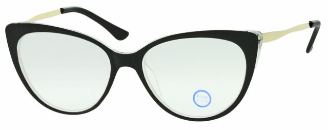 Brýle na počítač TR5018C +0,0D - TR90 S filtrem proti modrému světlu včetně pouzdra